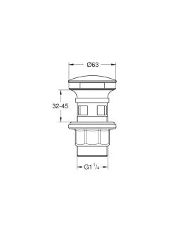 Донный клапан Grohe 40824000 хром